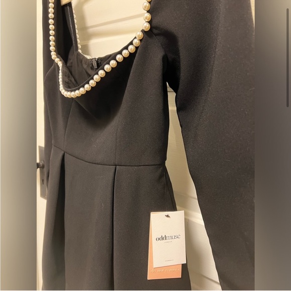 Odd muse London black mini pearl dress - Picture 6 of 17